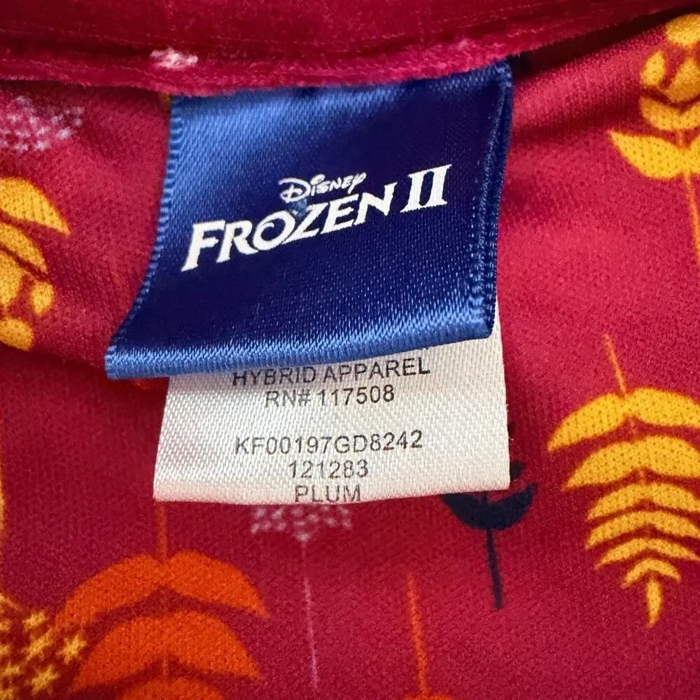 Disney Frozen Anna Velvet Hooded Cape Size 6